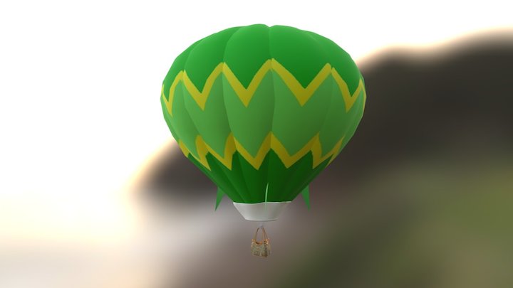 Sweet Pea Hot Air Balloon 3D Model