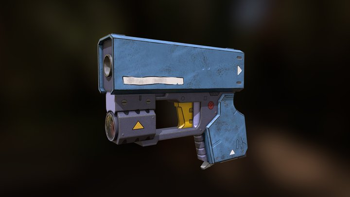 3d mini gun 3D Model