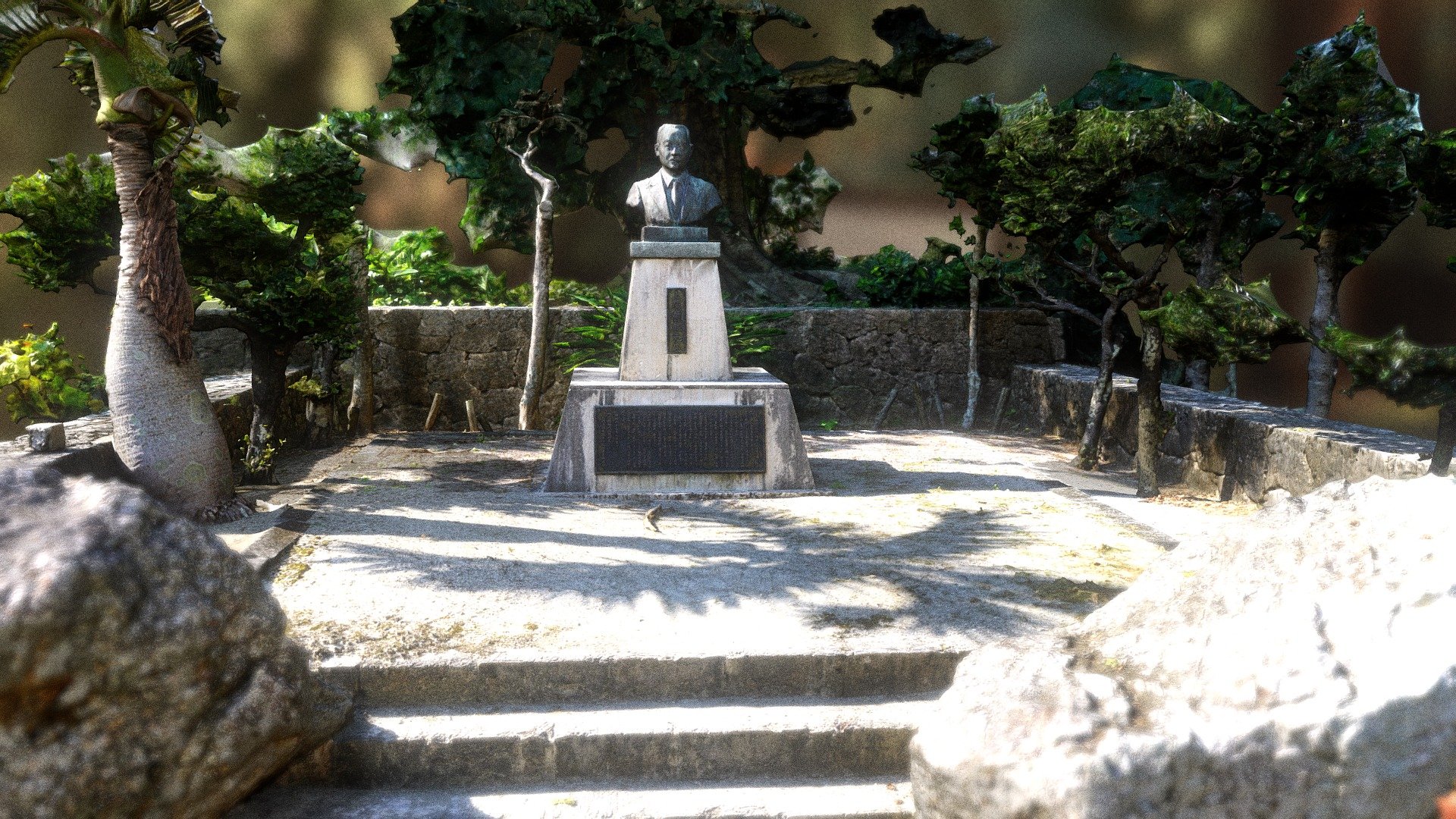 statue at taketomi island