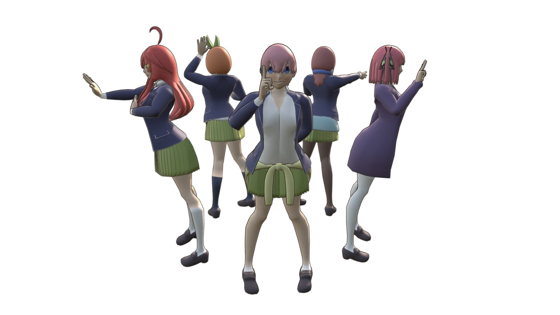 5 Toubun no Hanayome Character Pack PMs and NPCs (Mod) for Garry's