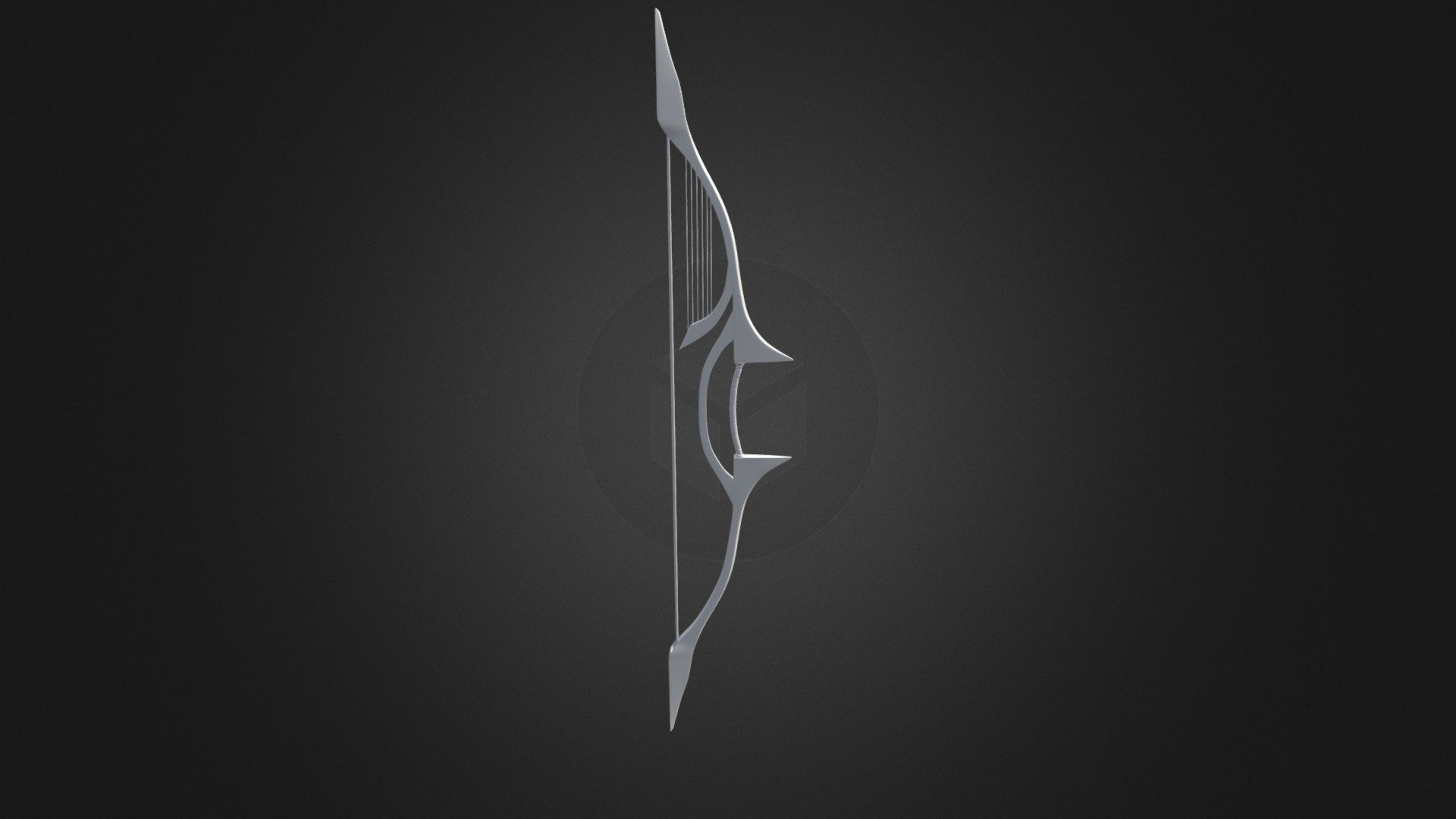 Harped Bow - 3D model by Kyle Buck (@KyleBuck) [059ff3c] - Sketchfab