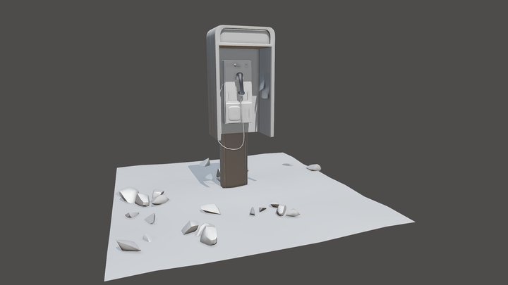 Payphone 3D Model