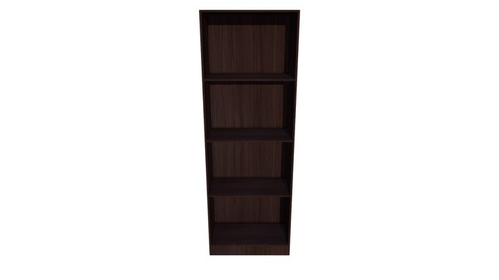 Morie Book Shelf In Light Cappuccino Finish 3D Model