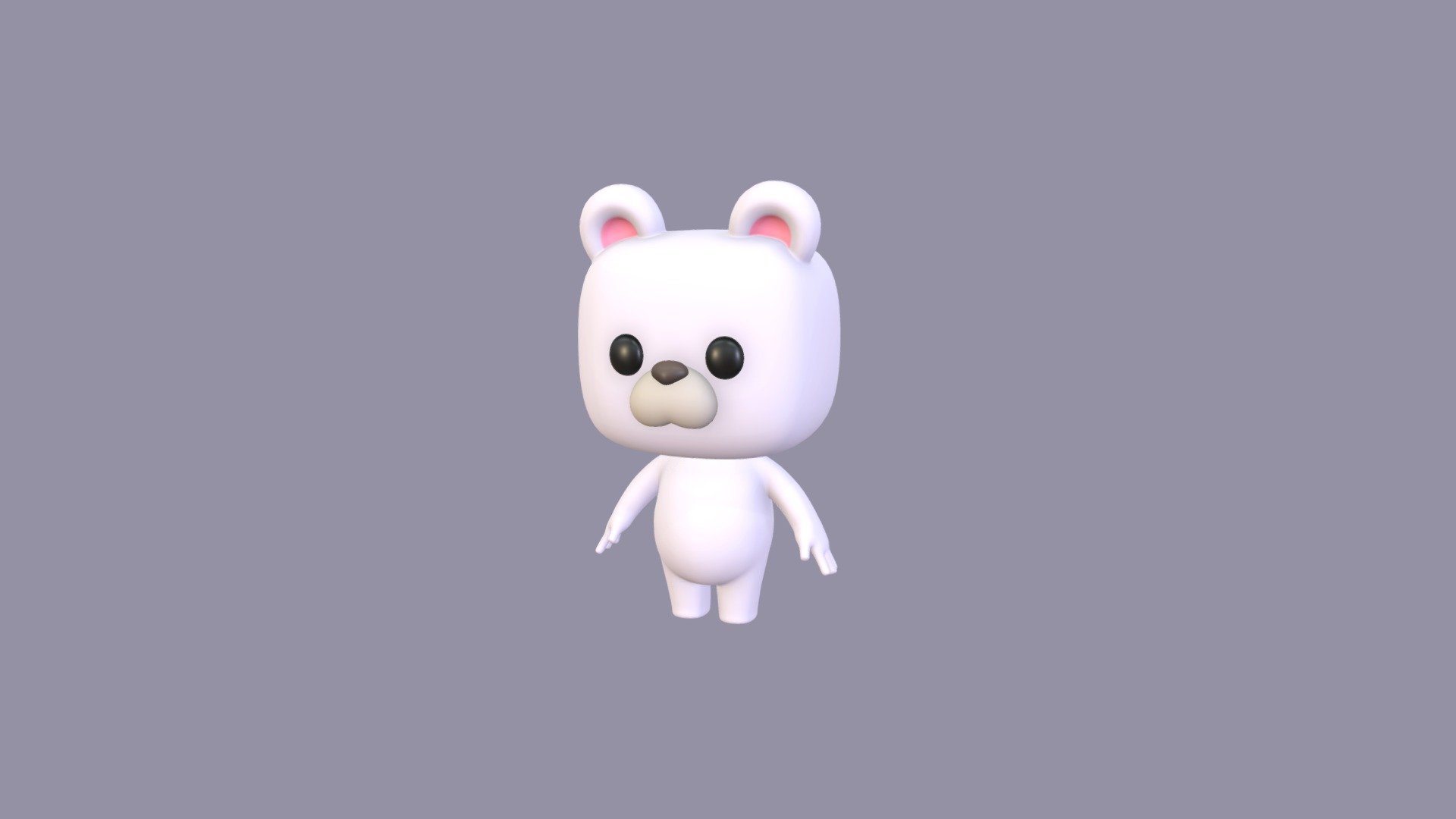 Cartoon Polar Bear - Buy Royalty Free 3D model by Suphanee [05a2e9a ...