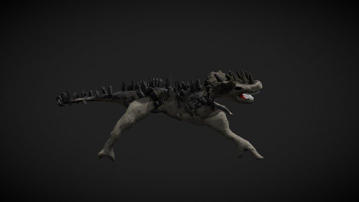 Cave Creature 3D Model