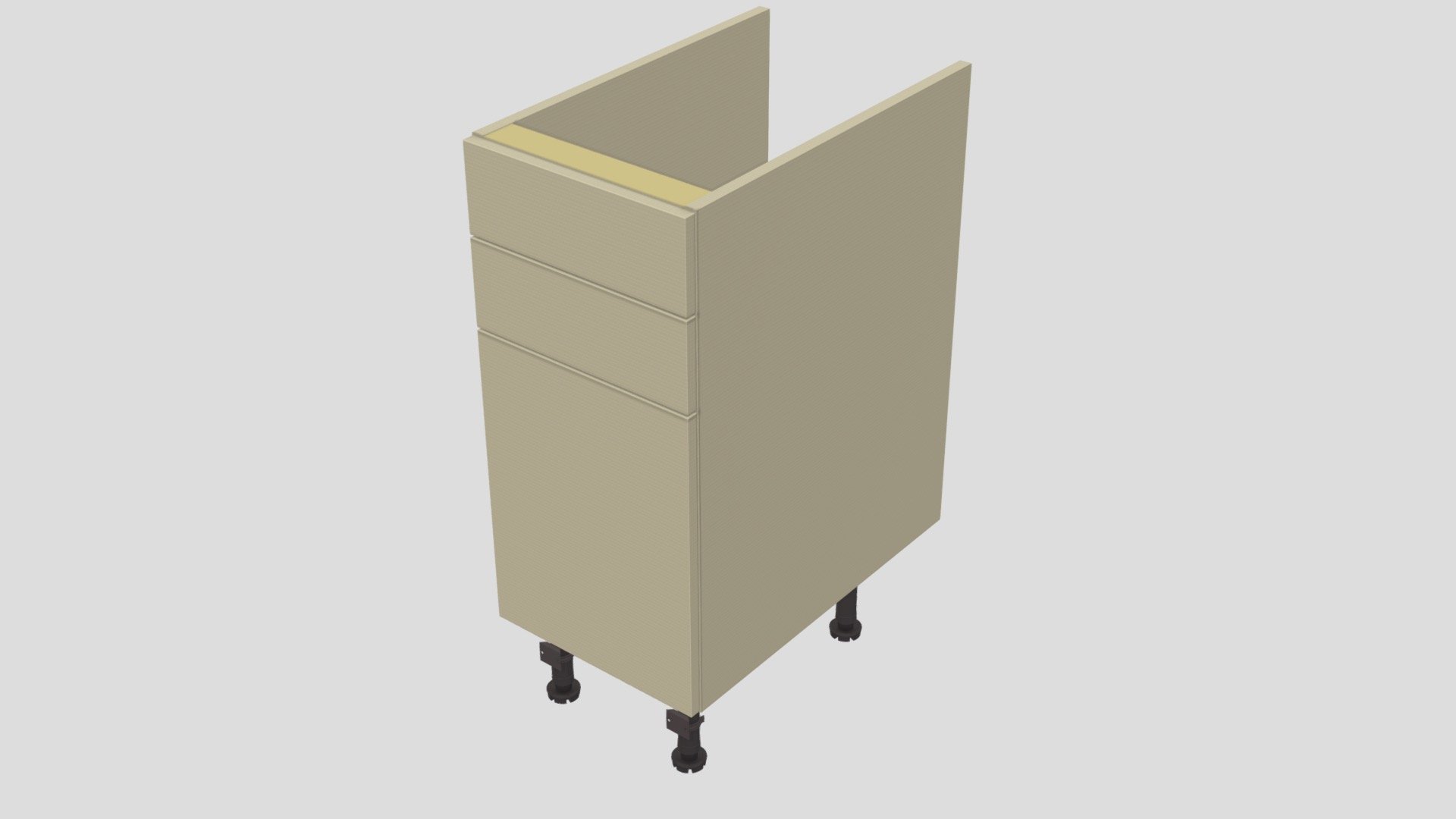 K8495 Sink & Bin Unit 3D