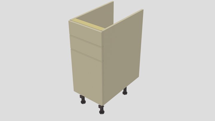 K8495 Sink & Bin Unit 3D 3D Model
