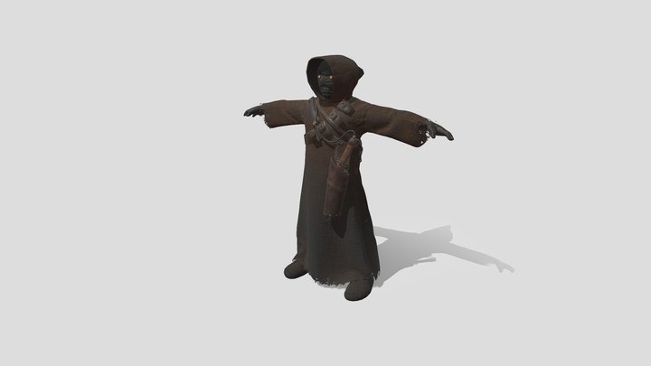 Star Wars Jawa (rigged) 3D Model
