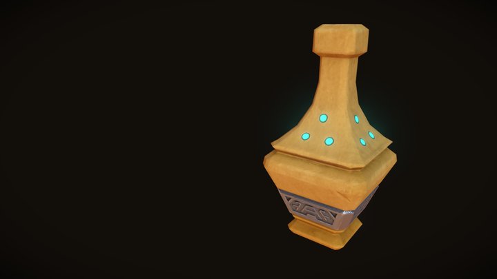 Stylized vase 3D Model