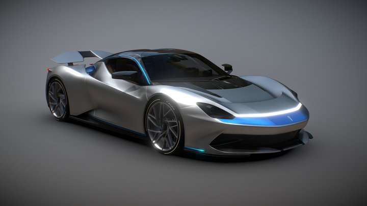 2020 Pininfarina Battista 3D Model