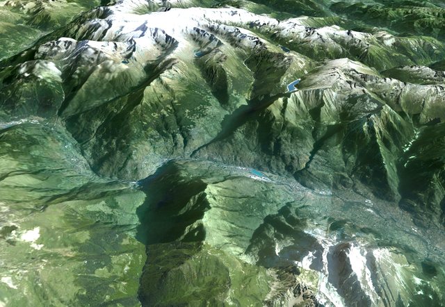Italy Topography 3D Model