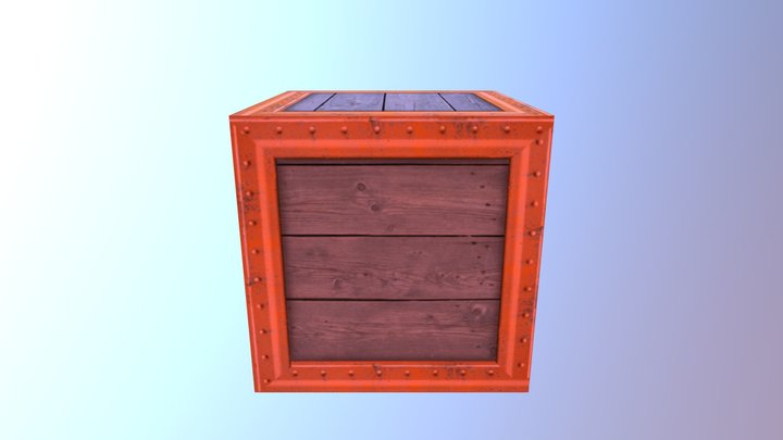 Crate_Rainbow 3D Model