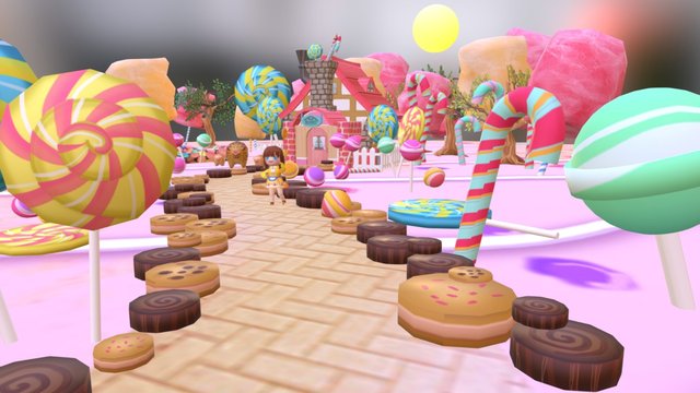 Candy islands 3D Model