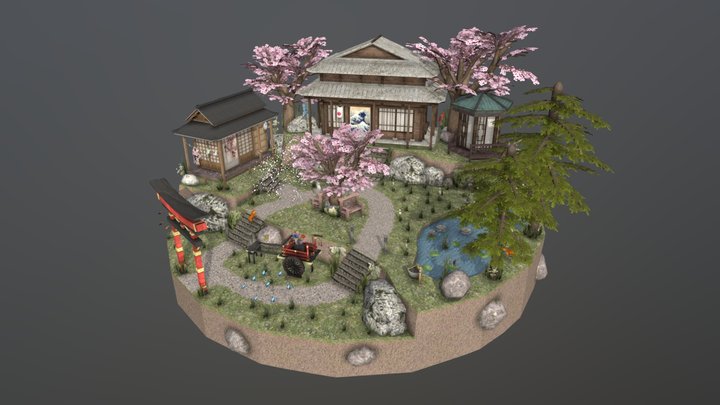 DAE Diorama - Grandma's House 3D Model