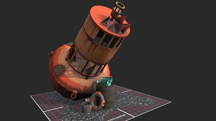 DAE 5 Finished props - BY THE OCEAN 3D Model