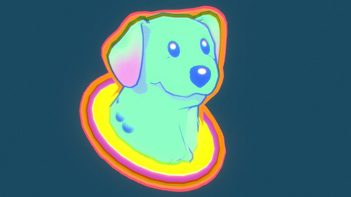 Alien Doggo 3D Model