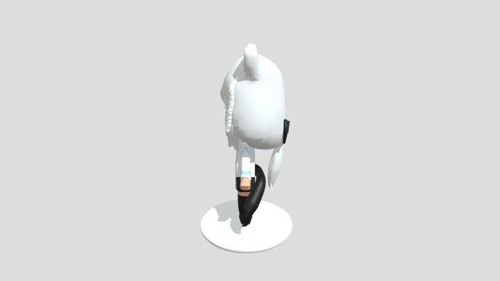 Fubuki 3D Chibi 3D Model