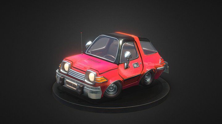 Stylized Pacer 3D Model