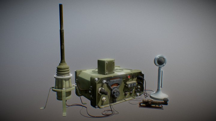 Vintage Radio Transceiver – Free 3D Model STL
