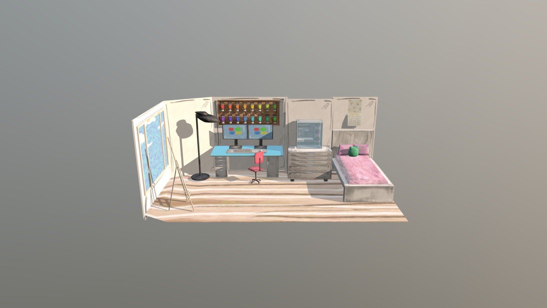 Bedroom Diorama