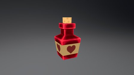 Low poly Health potion 3D Model