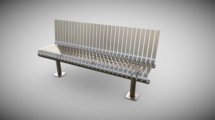 Park Bench 3D Model