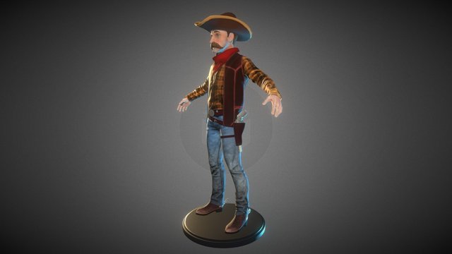 Cowboy Hardy 3D Model