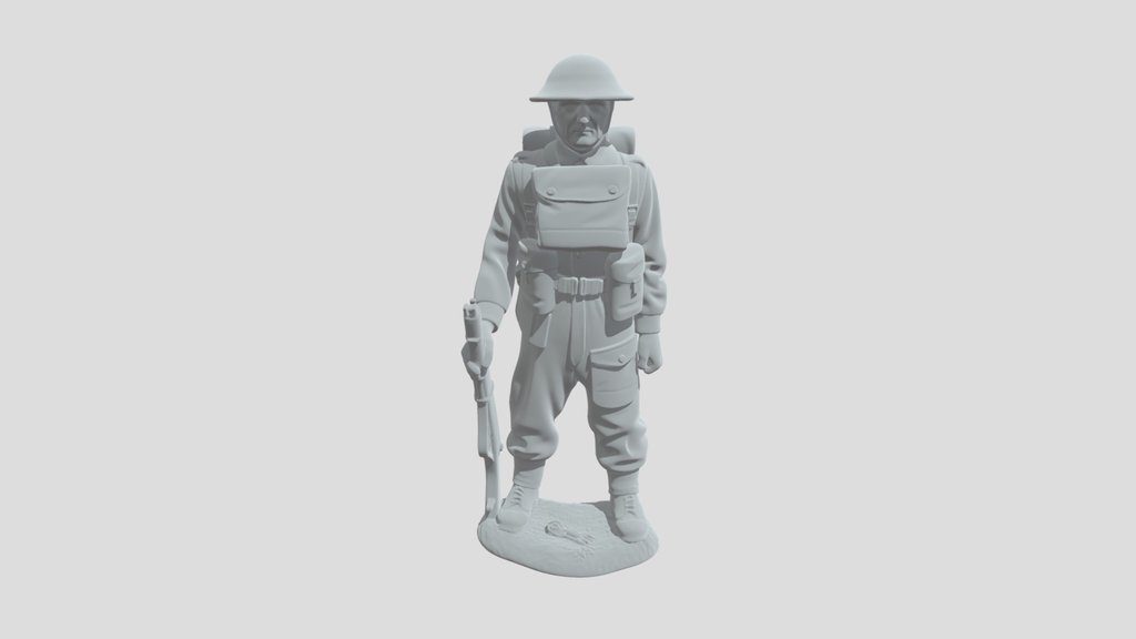 World War II British Infantry Soldier Figurine