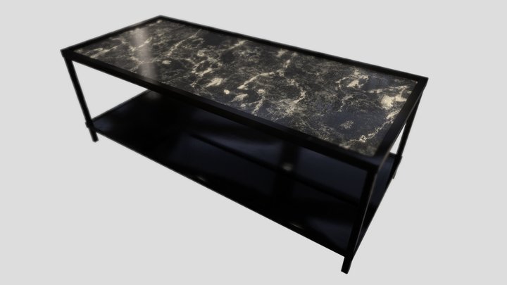 Marble Coffee Table 3D Model