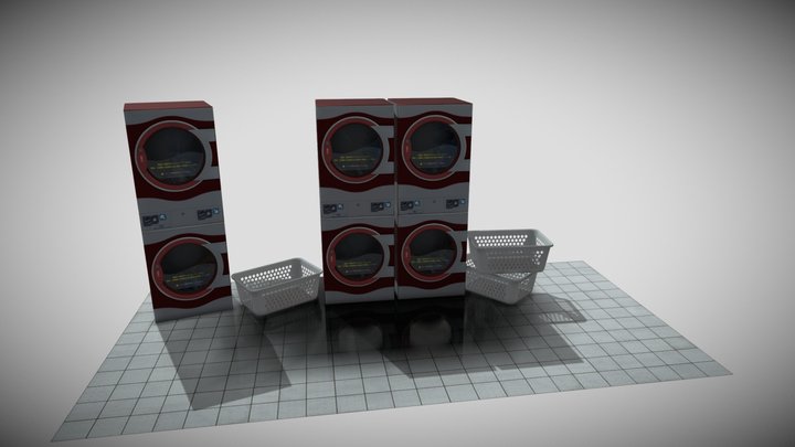 CoinLaundry equipment 3D Model