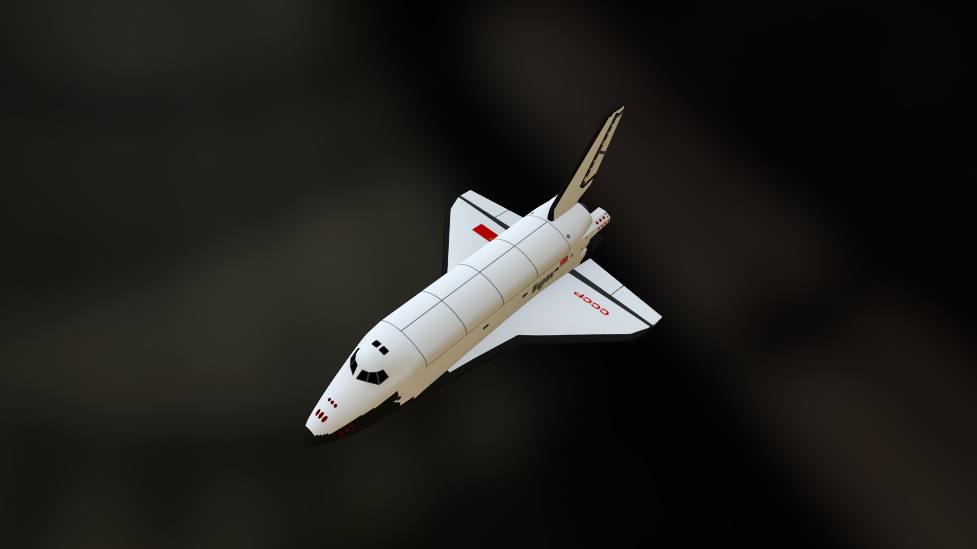 3D model Space Shuttle Buran - This is a 3D model of the Space Shuttle Buran. The 3D model is about a space shuttle in the sky.