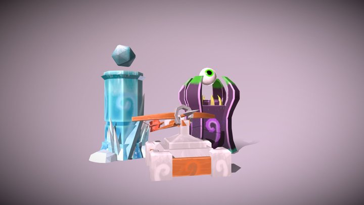 Defence Towers 3D Model