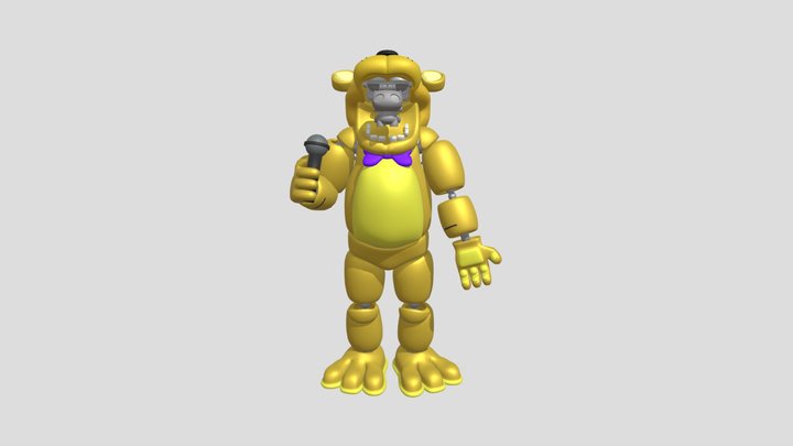 Crying child escaping fredbear 3D Model