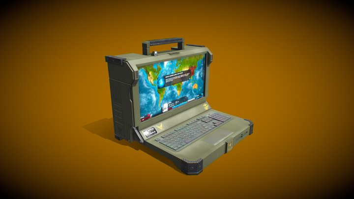 Army Portable Computer 3D Model