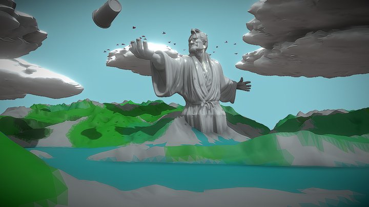 Arthur Dent Throwing The Nutrimatic Cup – Gratis 3D-model STL