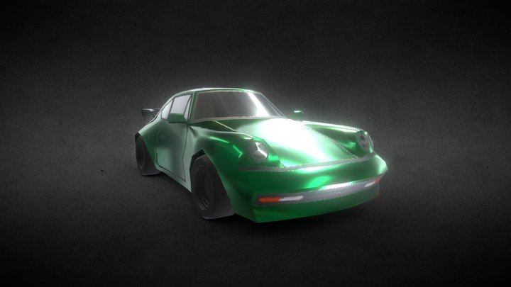 Porsche 911 (low-poly) 3D Model