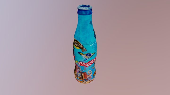 Botella pintada. 3D Model