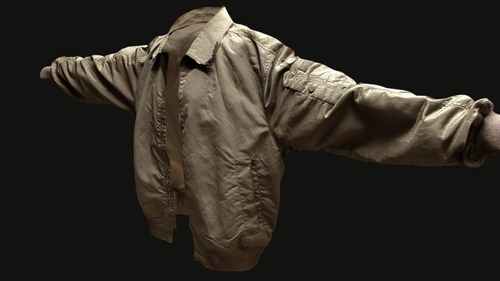 Brown jacket ( 3D Scanned ) 3D Model