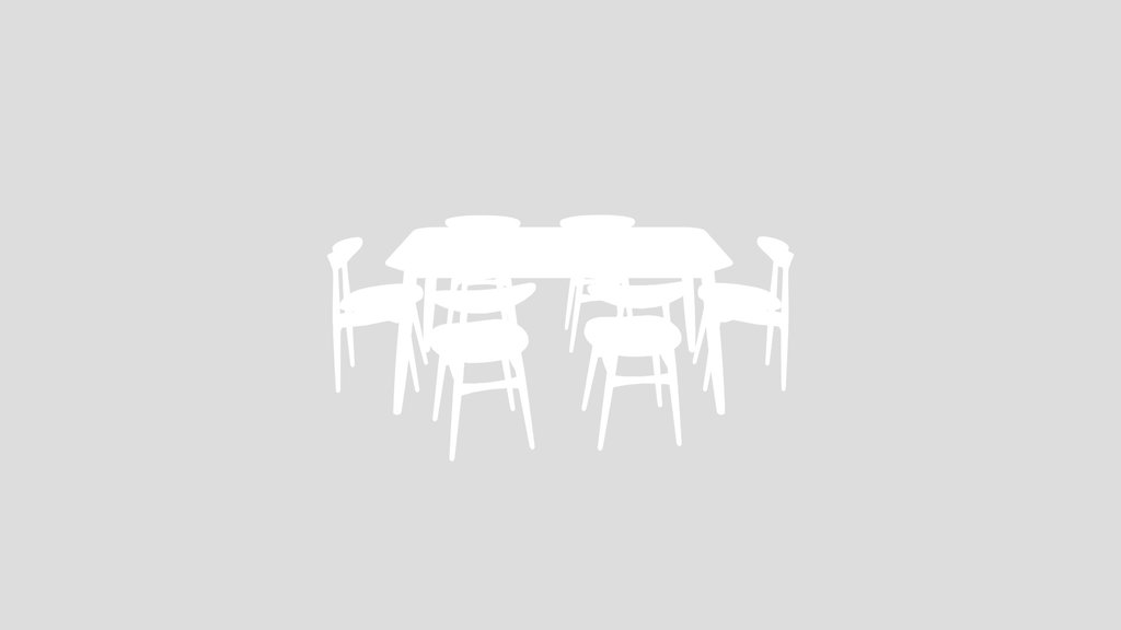 Gallman 6 Person Four Leg Dining Set