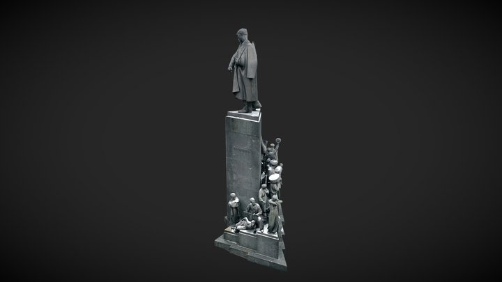 Monument to Taras Grigorievich Shevchenko 3D Model
