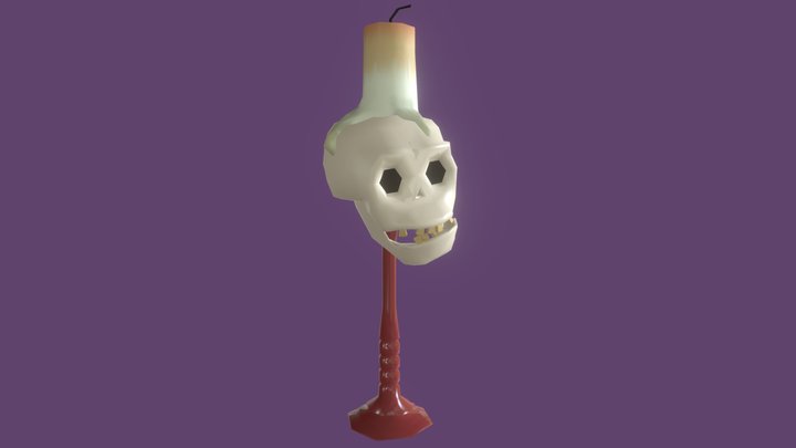 Skull Candle 3D Model