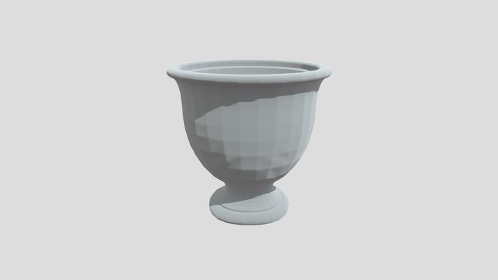 Terracotta Urn Planter 3D Model