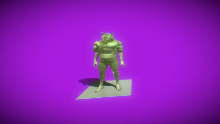 final low poly character  riggegreend 3D Model