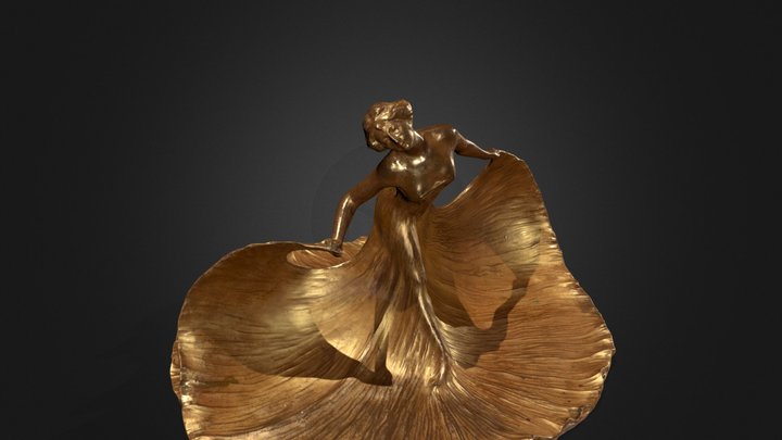 Loie Fuller sculpture by Joseph Kratina – Free 3D Model STL