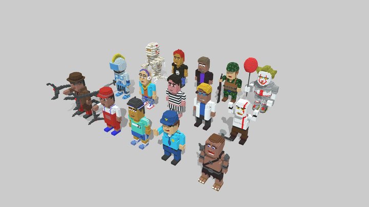 ROBLOX Avatars - A 3D model collection by charlescanlom8 - Sketchfab