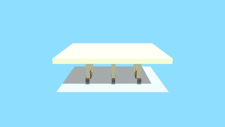 Gas Station 3D Model