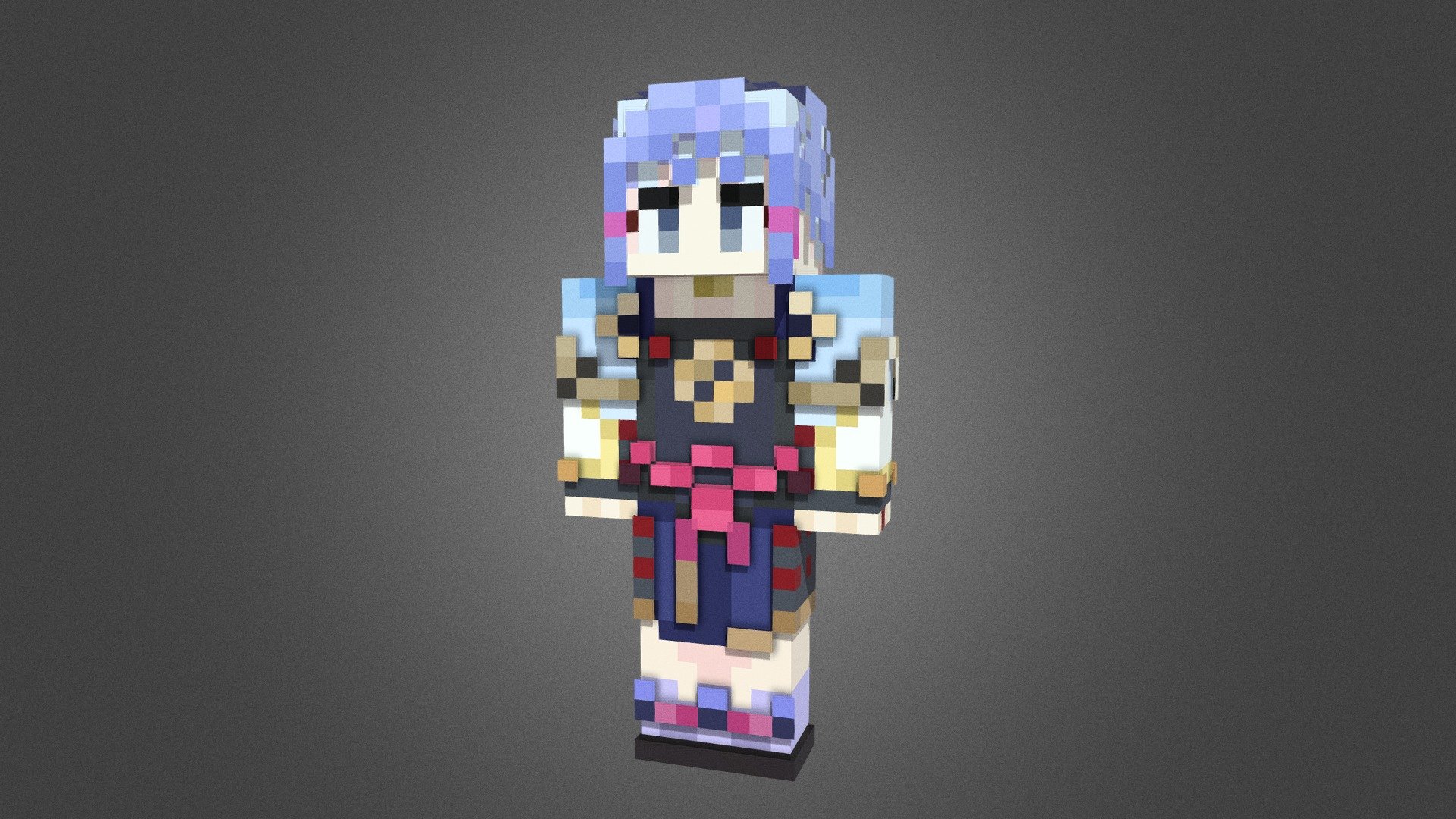 Ayaka Minecraft 3d Model By Bertus Bertus 05bb5d7