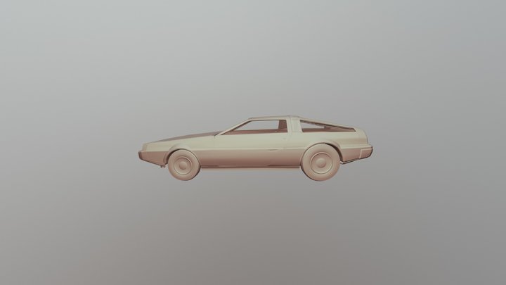 DeLorean DMC-12 3D Model