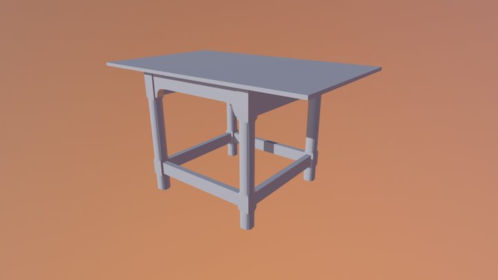 Table FBX 3D Model