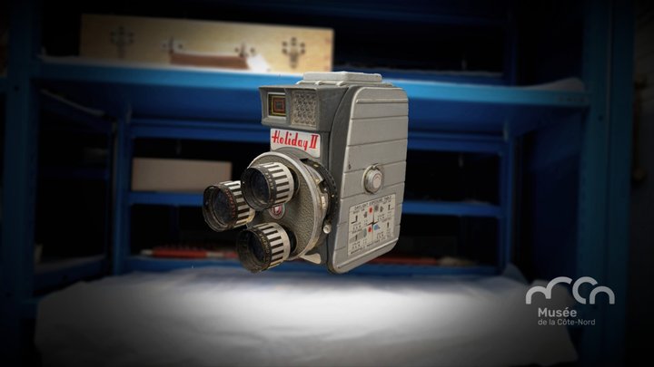 Camera 8 mm Mansfield Holiday II 3D Model